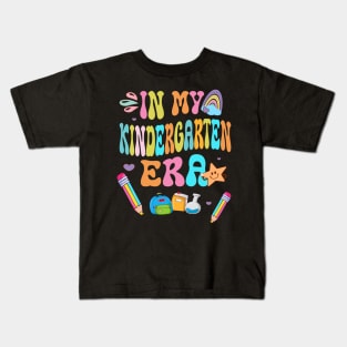 In My Kindergarten Era Retro Back To School Teacher Student Kids T-Shirt